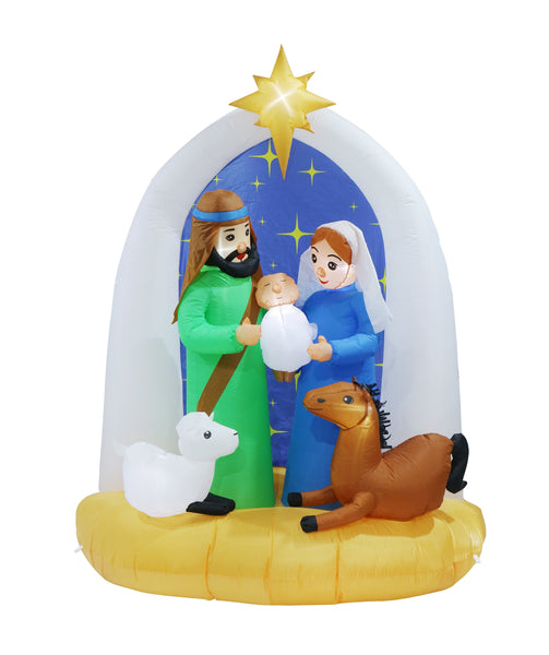 Inflatable Nativity Scene (2.1m) – Trinity Christmas